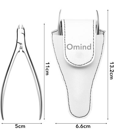 Professional Stainless Steel Cuticle Nippers - 7mm Full Jaw Cuticle Trimmer for Nails | Manicure Tool - Buy Online on GoSupps.com
