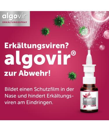 ALGOVIR Effect Cold Spray 2 x 20 ml - Natural Defense Against Cold Viruses | Nasal Spray for Adults - Buy Online on GoSupps.com