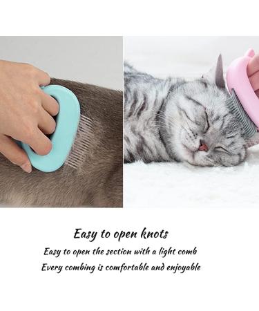 Xixiran Cat Brush - 2PC Massage Comb Set for Pet Fur Care & Undercoat Removal | Relaxing Cat Grooming Tools - Buy Online on GoSupps.com