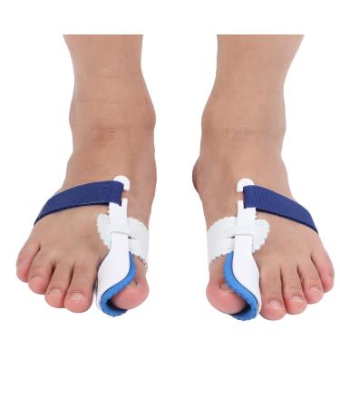 Genetic Hallux Valgus Corrector | Adjustable Bunion Correction | Orthopedic Foot Care for Men & Women - White/Blue - Buy Online on GoSupps.com