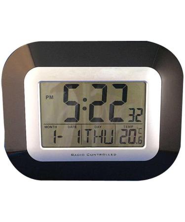 NRS Healthcare Large Radio Controlled LCD Calendar Clock - Buy Online on GoSupps.com