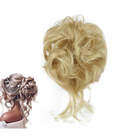 prinfantasy Messy Scrunchie Bun Voluminous Wavy Hairpiece Heat-resistant Synthetic Fibres GBFQ014 GBFQ014 One Size