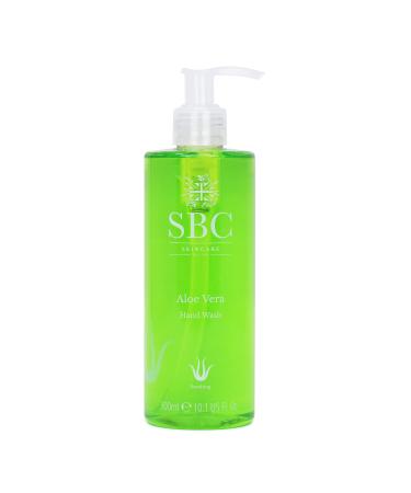 SBC Skincare Aloe Vera Hand Wash Cooling pH Balanced Wash with Aloe Vera and Cucumber Vegan Friendly (300ml)