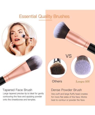 AMMIY 18pcs Premium Makeup Brush Set - Pro Quality Face & Eye Brushes for Foundation Powder Blush & Eyeshadow | Perfect for All Skin Types - Buy Online on GoSupps.com