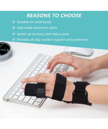 Pinky Finger Splint for Boxer Fracture & Trigger Finger - Adjustable Hand Brace for Arthritis, Tendonitis, Mallet Finger - S/M Size - Buy Online on GoSupps.com