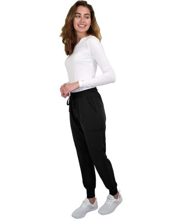 Green Town Women's Medical Nursing Jogger Scrub Pant - GT Performance | Medium | Black - Buy Online on GoSupps.com