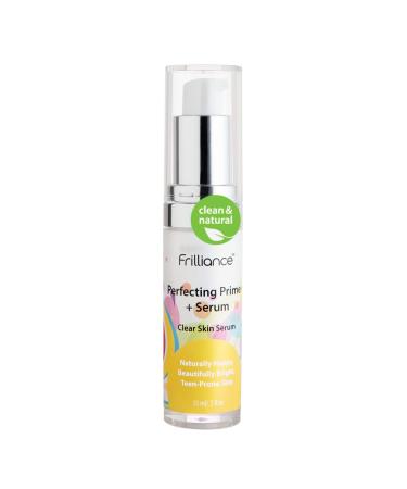 Frilliance 2 in 1 Clear Skin Perfecting Primer & Serum for Acne  Vegan Cruelty Free for Teens of All Skin Types  Mandelic Acid & Niacinamide Fights Breakouts Blackheads  15 ml / .5 fl oz
