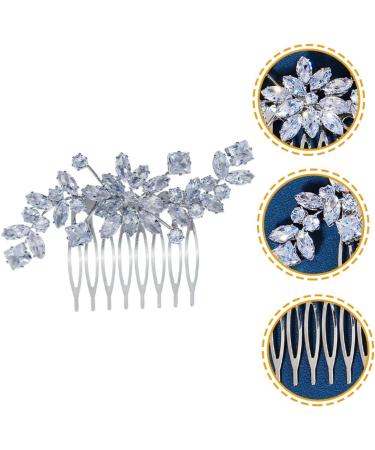 Didiseaon Hair Topper Crystal Side Hair Comb Crystal Hair Comb Hair Accessory for Girls Flower Girl Headpiece Hair Accessories for Prom Wedding Hair Comb Combs Alloy Dress Hair Piece Bride - Buy Online on GoSupps.com