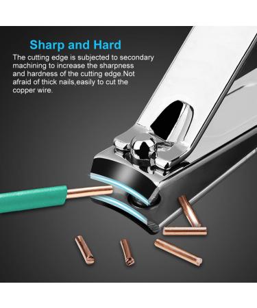 18 Piece Professional Stainless Steel Manicure Set with Travel Case - Nail Clippers, Pedicure Kit, Grooming Tools for Nail Care - Black - Buy Online on GoSupps.com