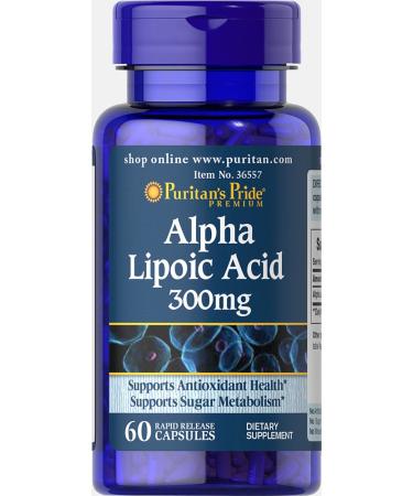 Alpha Lipoic Acid. ALA 300 mg 60 capsules. Puritan Pride 1 and. - Buy Online on GoSupps.com