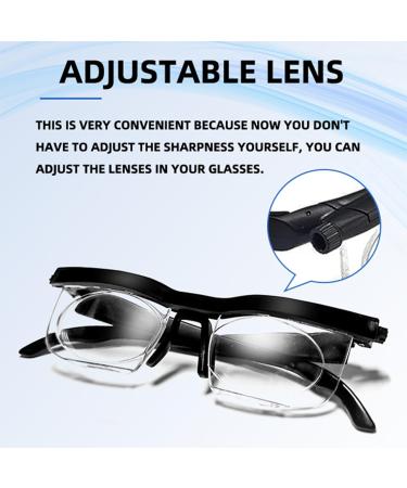 2024 Flex Focal Adjustable Glasses for Men & Women - Dial Vision Flex Focus - Black - Perfect for All international Shipping - Buy Online on GoSupps.com
