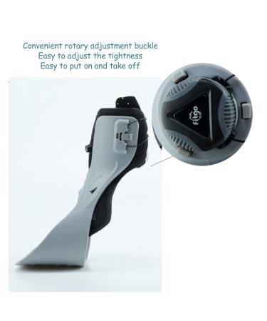 Adjustable Ankle Brace for Achilles Tendon Support | Breathable Pain Relief & Stabilizer | Portable Drop Foot Orthosis - S Left Foot - Buy Online on GoSupps.com