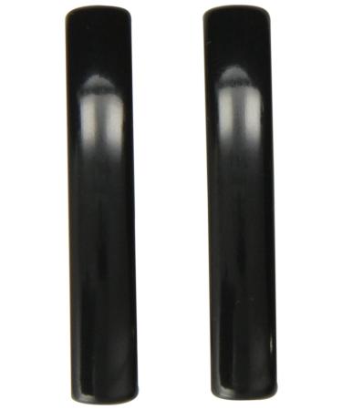 Caravan Small Gallia Bar Barrettes In Black Or Colors Pair black 2 Count (Pack of 1)
