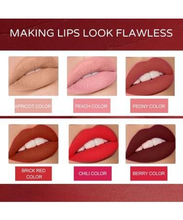 6pcs Lipstick Pencils Lip Liner Waterproof Practical Lip Pencils for Various Occasions - Buy Online on GoSupps.com