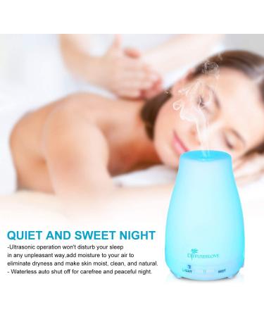 2 Pack 200ml Essential Oil Diffuser Set with 6 Natural Oils - Aromatherapy Ultrasonic Humidifiers with Auto Shut-Off and LED Lights - Buy Online on GoSupps.com