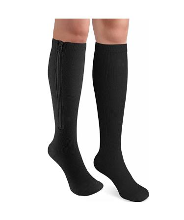 MDRCG compression socks with zipper compression stockings women men men support stockings with zipper compression socks s black black
