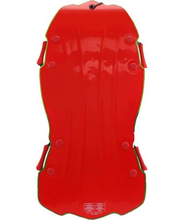 45 Inch Molded Snow Sled - Kids Winter Foam Toboggan for Two Riders - Lime - Buy Online on GoSupps.com