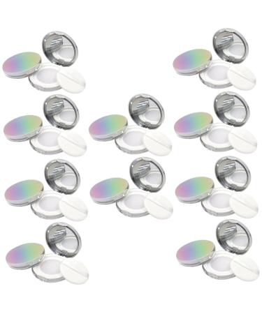 Balacoo 10 Pcs Powder Box Make up Holder Powder for Women Makeup Powder Containers Elastic Foundation Box 7.5x7.5cmx5pcs Assorted Colorx5pcs