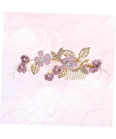 Angoily Floral Headpiece Pearl Tiara Pearl Headpiece Bridal Headpiece Cloth Flower Hair Comb Full Length Mirror Bridal Hair Comb Hair Side Combs Wedding Bride Hair Accessories - Buy Online on GoSupps.com