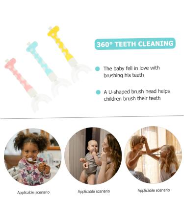 Minkissy 6 Pack Manual Children's Toothbrushes - Soft Silicone Safe for Kids Gentle Brushing - Buy Online on GoSupps.com
