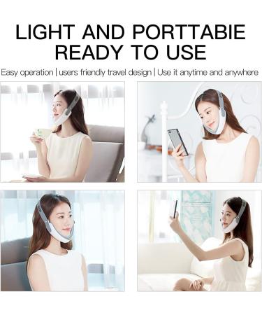 Aimanfun Intelligent Remote Control Sliming Facial Lifting Belt - Red Blu-Ray Firming Face Slimming Instrument for Portable V-Face Lift - Buy Online on GoSupps.com