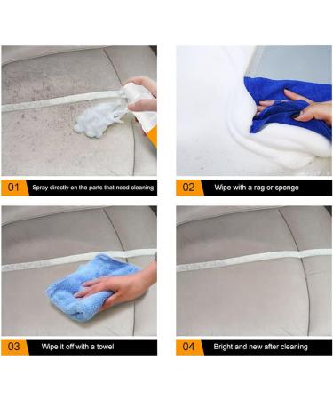 Multipurpose Foam Cleaner Spray Foam Cleaner for car and House Lemon Flavor All-Purpose Household Cleaners for Kitchen Bathroom Car 100ml (2 Set) - Buy Online on GoSupps.com