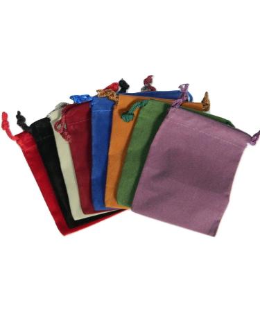 Auhafaly 8 Small Dice Bags 3 x 4 in Assorted Colors