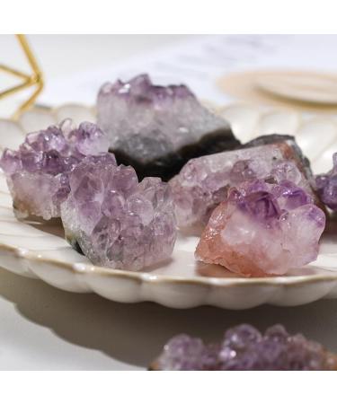 Home Natural Amethyst Cluster Irregualr Specimens Reiki Lavender Purple Crystal Cluster Raw Ore Decor (Color : Amethyst Cluster Size : 3-4cm) 3-4cm Amethyst Cluster - Buy Online on GoSupps.com