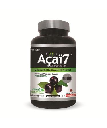 Brazil Acai (100X 200mg 200 Vcaps) 200 count (Pack of 1)