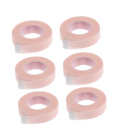Angoily 6 Rolls Eyelash Tape Eyelash Patch Tape Eyelash Fabric Tapes Adhesive Eyelash Tapes Eyelash Grafting Tapes Eyelash Tape Line Lash Extension Tapes Eyeshadow Tape Medical Tape