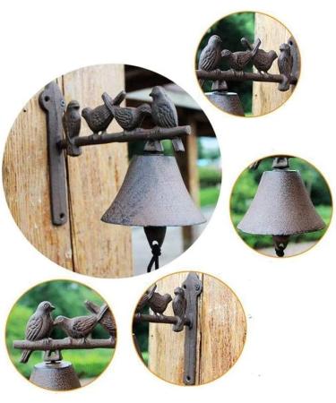 Cast Iron Doorbell Cast Iron Dinner Bell Bird Wall Mounted Doorbell for Outdoor Gardens Cast Iron Bell for Front Door (Color : Rust Size : 20x10.8x19cm) (Rust 20x10.8x19cm) - Buy Online on GoSupps.com