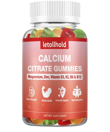 Fruit Medley Calcium Gummies Sugar-Free Vegan Calcium Supplement for Wellness