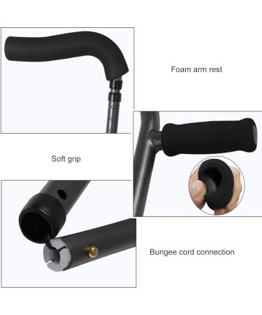 Folding Underarm Crutches F-Shape Lightweight Crutches for Adults Ergonomic Comfortable Wrist Handle for Adults and Children with Heights 145-180cm Lucky Star - Buy Online on GoSupps.com