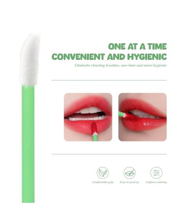 Paitok Disposable Lip Brushes - 200-Pack Lip Applicators for Lipstick & Gloss | Makeup Tool Set (Green) - Buy Online on GoSupps.com