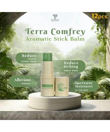 Buy Terra Pafe Comfrey Aromatic Stick Balm - Soothing Relief from Bug Bites (2pcs 0.24oz) - International Shipping Available - Buy Online on GoSupps.com