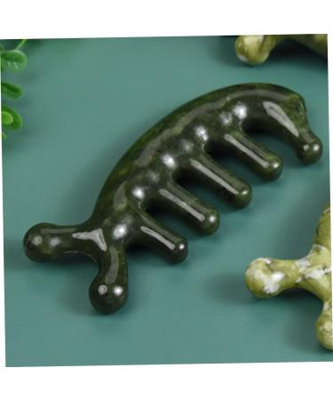 SESESFOUFU JADE Massage Comb | Acupuncture Massager Tool for Body Relaxation | Handcrafted Jade Massage Comb - Buy Online on GoSupps.com