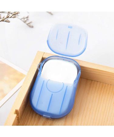 Yueming 5 Boxes Paper Soap Leaves - 100 Portable Mini Soap Sheets in Plastic Box for Travel Camping & Hiking (Random Color) - Buy Online on GoSupps.com