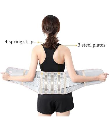 Buy Lower Back Support Belt for Pain Relief | Herniated Disc Sciatica Scoliosis | Women's XL - Lumbar Support Girdle - Buy Online on GoSupps.com