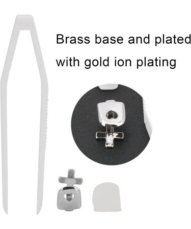 Teeth Brace Decoration Brass Hip Hop False Tooth Convenient Wear for Daily Use for Party(Silver) - Buy Online on GoSupps.com