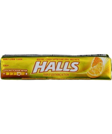 Halls Honey Lemon 1-9 drops stick Original Version