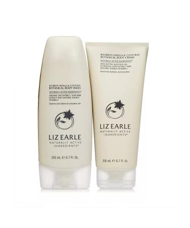 Liz Earle Bourbon Vanilla & Clove Bud Body Wash & Body Cream (200ml) Gift Set