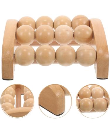 Iplusmile Wooden Massage Ball Scooter | Portable Deep Tissue Massager for Plantar Fasciitis Neck & Muscle Pain Relief - Buy Online on GoSupps.com