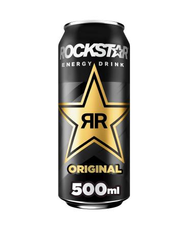 Buy Rockstar Energy Drink Original - 12 x 500ml Cans | Energizing Caffeine Soft Drink | International Shipping Available - Buy Online on GoSupps.com