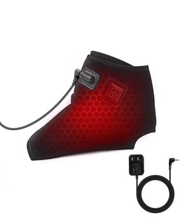 Aroma Season Heated Ankle Wrap Support Warm Therapy Compress for Ankle Sprain Treatment Strains Arthritis Swollen Feet Joint Pain and Muscle Recovery