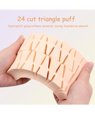 DHWEKU 48 Pieces Make Up Sponge Set Latex-Free Cosmetic Sponges Small Beauty Blender Makeup Sponge for Liquid Foundation Powder Sun Protection and Cream (24 White + 24 Skin Colours) - Buy Online on GoSupps.com