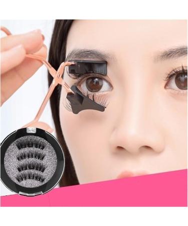 3PC 4 Magnetic Eyelashes Natural Eyelash Tape Without Glue Eyelashes Can Be Reused Best False Eyelashes (Size : KS01-4White) - Buy Online on GoSupps.com