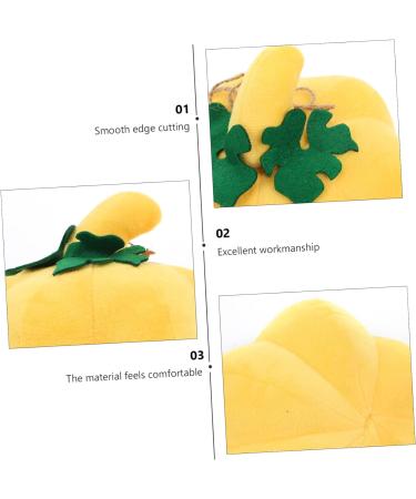 OUNONA Fabric Pumpkin Halloween Decor Halloween Pumpkin Decoration Artificial Pumpkin Sculpture Simulation Pumpkin Figurine Cloth Wrapped Pumpkin Decor for Home Crafts Household - Buy Online on GoSupps.com