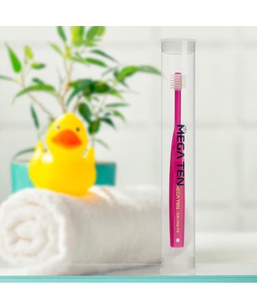MEGA TEN Step 3 | 360 Children's Toothbrush (4-12 Years) | No Toothpaste Needed + Travel Case | International Shipping - Buy Online on GoSupps.com