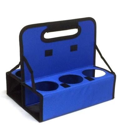 Outdoor Sport Cup Carrier Holds 6 Cups or Cans Reusable BLUE