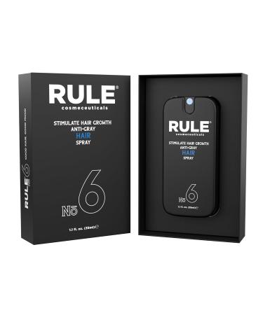 RULE Hair Growth Spray | Anti Grey Hair Treatment | Minoxidil Alternative for Men | Natural Hair Color Restorer | Stop Hair Loss & Thinning - Buy Online on GoSupps.com